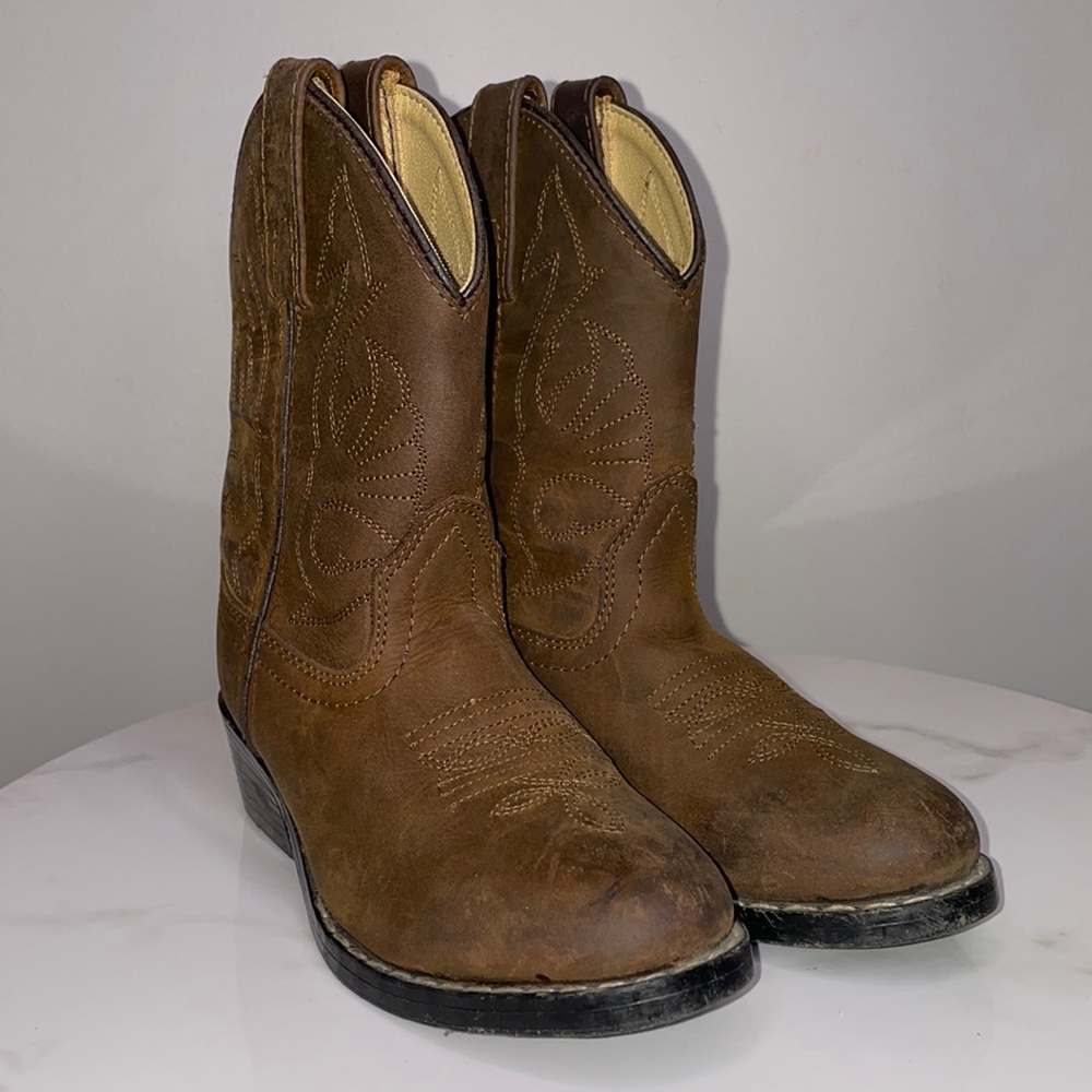 Masterson Boot Co. Kids Brown Cowboy Boots